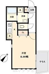 BRANCHE覚王山 ワンルームの間取図画像