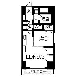 プレステージ千種 1LDKの間取図画像