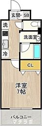 CITYSPIRE名駅前 1Kの間取図画像