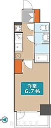 プレサンス新栄アーバンフロー 1Kの間取図画像