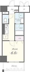 レガーロ 1Kの間取図画像