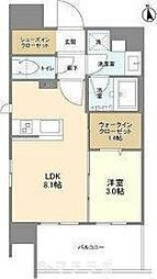 デュオフラッツ栄 1LDKの間取図画像