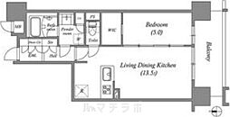 OPUSRESIDENCENAGOYASTATION 1LDKの間取図画像