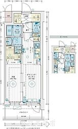 エステムコート名古屋TWINEAST 1DKの間取図画像