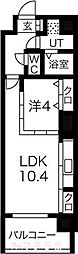 THECROSS 1LDKの間取図画像