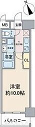 スカイコート千代田 1Kの間取図画像