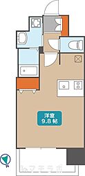 プレサンス大須プライマル 1Kの間取図画像