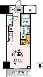 御幸レジデンス丸の内 ワンルームの間取図画像