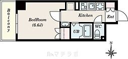HillsFudoh 1Kの間取図画像