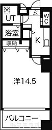 M・Mレジデンス 1Kの間取図画像