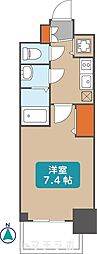 プレサンス栄ブリオ 1Kの間取図画像
