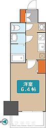 プレサンス新栄アーバンフロー 1Kの間取図画像