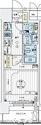 エステムコート名古屋栄プレシャス 1Kの間取図画像