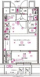 CREST TAPP東別院 1LDKの間取図画像