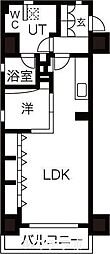 C.P.Pure1608 1LDKの間取図画像