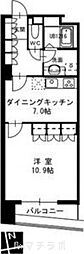 セイント橘 1DKの間取図画像