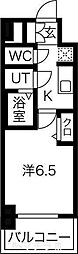 SOLメイクス新栄 1Kの間取図画像