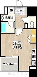 CITYSPIRENagoya-Osu ワンルームの間取図画像