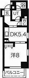 メリヴ鶴舞 1DKの間取図画像