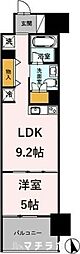 カスタリア伏見 ワンルームの間取図画像