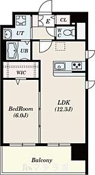 S-FORT大須観音 1LDKの間取図画像