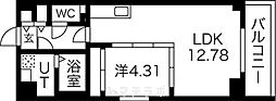 S-FORT熱田花町 1LDKの間取図画像