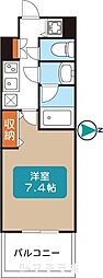 プライムアーバン泉 1Kの間取図画像