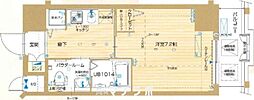 Vendir名古屋御器所 1Kの間取図画像