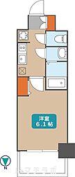 プレサンス桜山駅前アフォード 1Kの間取図画像
