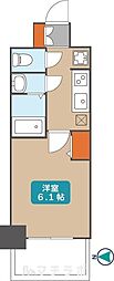 プレサンス太閤通駅前デュプル 1Kの間取図画像