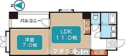 プロビデンス東片端 1LDKの間取図画像