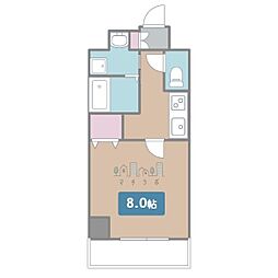 EsTRUTHPlusNORTH-NAGOYA 1Kの間取図画像