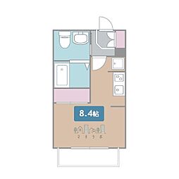 ライブコート丸の内 ワンルームの間取図画像