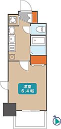 プレサンス鶴舞公園WEST ワンルームの間取図画像