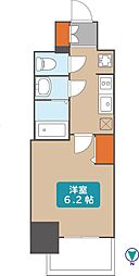 プレサンスザ大須観音 1Kの間取図画像