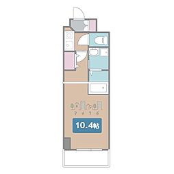 サウス名駅 1Kの間取図画像