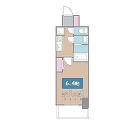 アステリ鶴舞ディオ 1Kの間取図画像