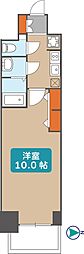 プレサンス丸の内フォート 1Kの間取図画像