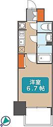 プレサンス鶴舞ファースト 1Kの間取図画像