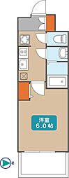 プレサンス名古屋ルクソリア 1Kの間取図画像