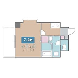 Crecer新栄 1Kの間取図画像