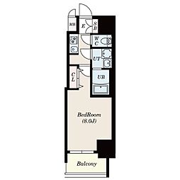 S-RESIDENCE庄内通North 1Kの間取図画像