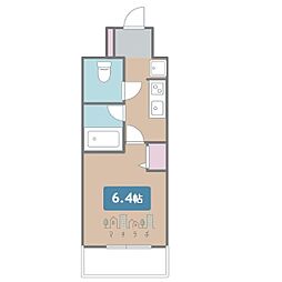 レジディア久屋大通 1Kの間取図画像