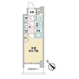 アステリ鶴舞エーナ 1Kの間取図画像