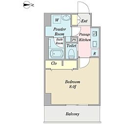 プロシード大須 1Kの間取図画像