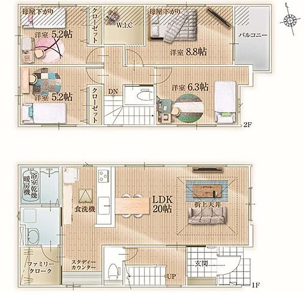 間取りを拡大表示