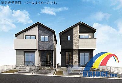 外観：駐車2台可能で、家事が捗る嬉しいランドリールーム付き。 その他シェアクローゼット、ランドリールーム、WIC完備。 また教育施設、コンビニ等徒歩圏内で利便性の良いエリアです。 