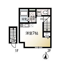 東京都東大和市向原5丁目（賃貸アパート1R・2階・21.90㎡） その2