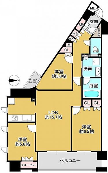 間取りを拡大表示