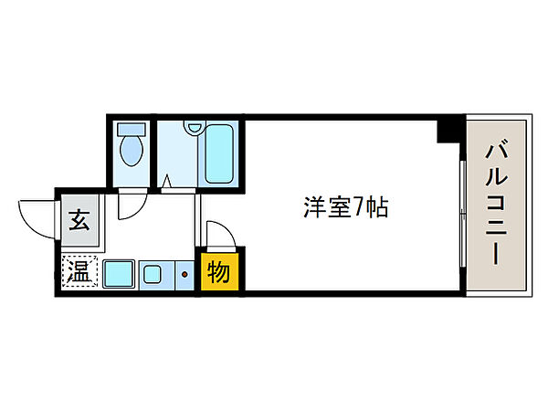 サンライズMR ｜大阪府大阪市港区弁天5丁目(賃貸マンション1K・8階・18.27㎡)の写真 その2